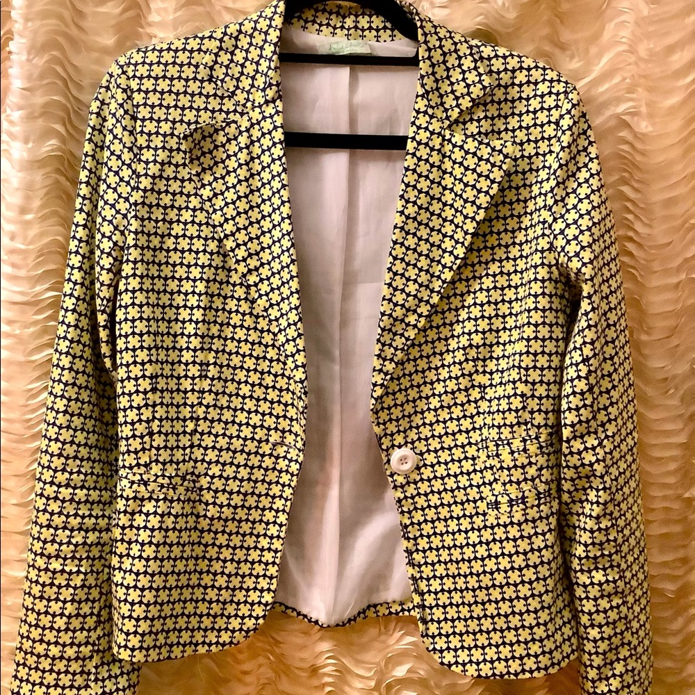 Rare Geometric Patterned Jacket Blazer Italy M